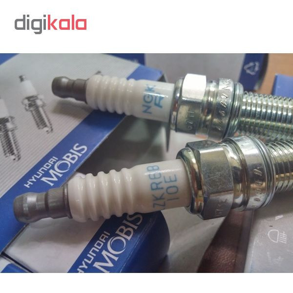 شمع خودرو هیوندای موبیس مدل NGK-LZKR6B بسته 4 عددی
