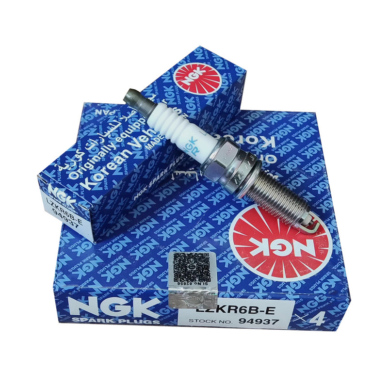 شمع خودرو ان جی کی مدل تک پلاتینی پایه بلند یورو 4 کد LZKR6B-E 94937 بسته 4 عددی