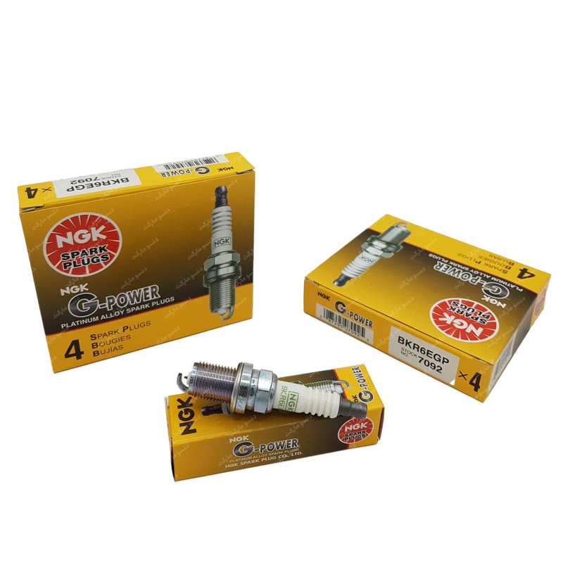 شمع خودرو ان جی کی مدل BKR6EGP 7092 بسته 4 عددی