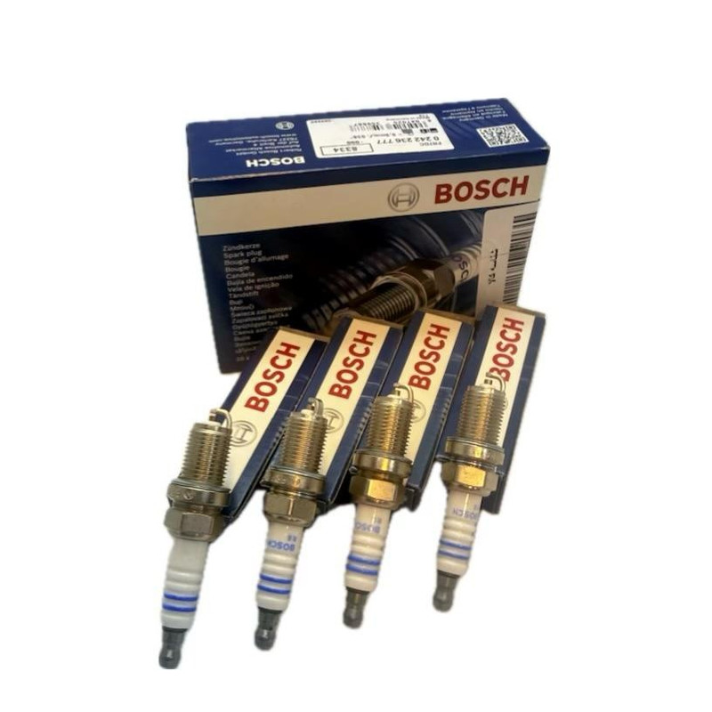 شمع خودرو بوش مدل fr7dc پایه کوتاه مناسب برای پراید بسته 4 عددی