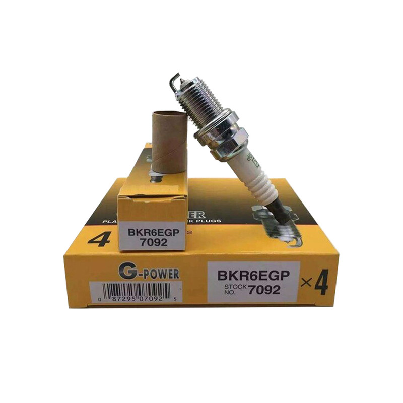 شمع خودرو ان جی کی مدل سوزنی پایه کوتاه کد BKR6EGP 7092 بسته 4 عددی