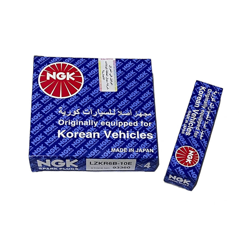 شمع خودرو ان جی کی پایه بلند مدل LZKR6B-10E مناسب برای اکسنت و النترا مجموعه 4 عددی