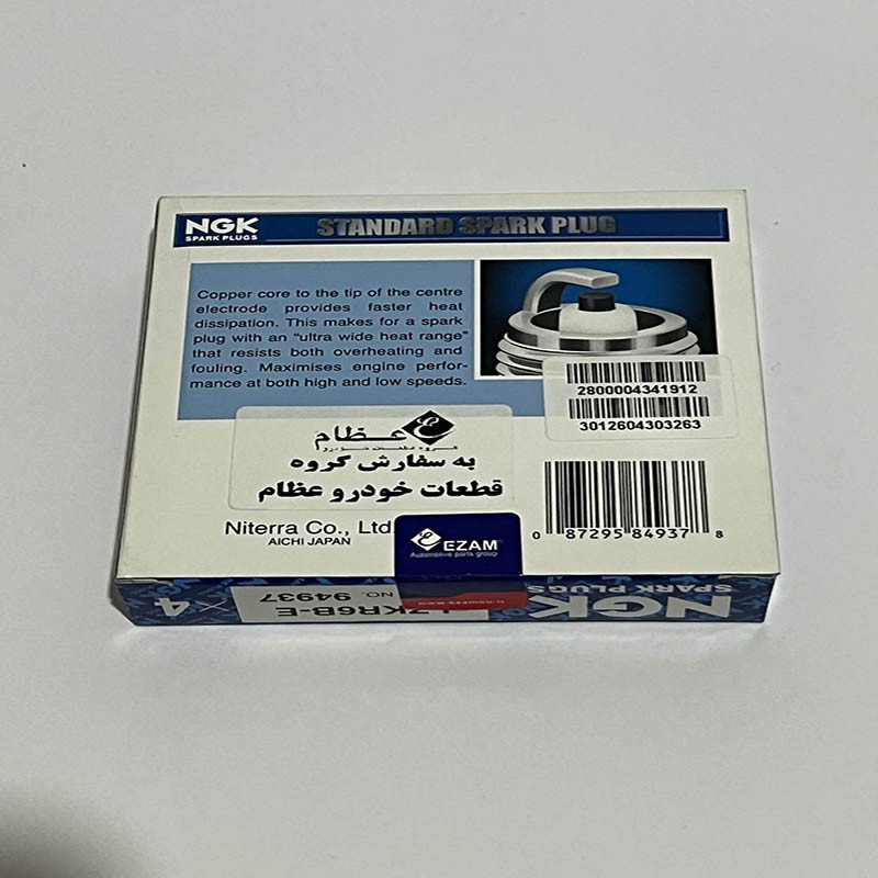 شمع خودرو ان جی کی مدل LZKR6B-E 94937 پایه بلند مناسب برای خودروهای یورو 4