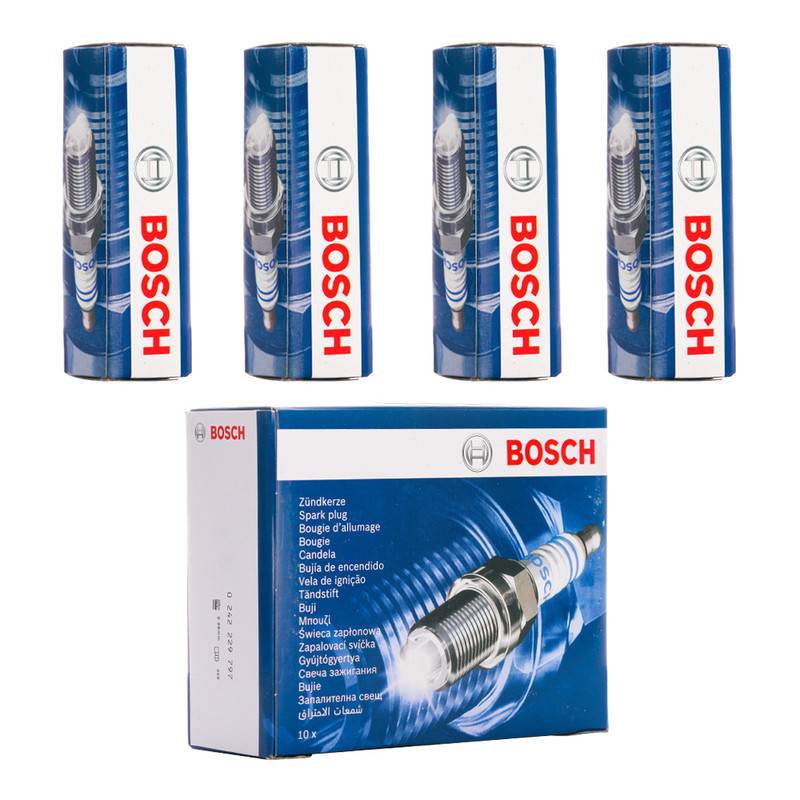 شمع خودرو بوش مدل FR8SC+42 79001 پایه بلند تک پلاتین مناسب برای رانا و رانا پلاس بسته 4 عددی