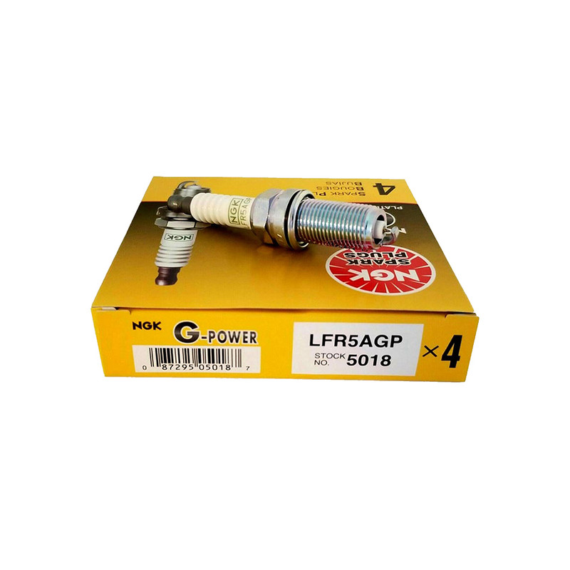شمع خودرو ان جی کی مدل سوزنی پایه بلند کد LFR5AGP 5018 بسته 4 عددی