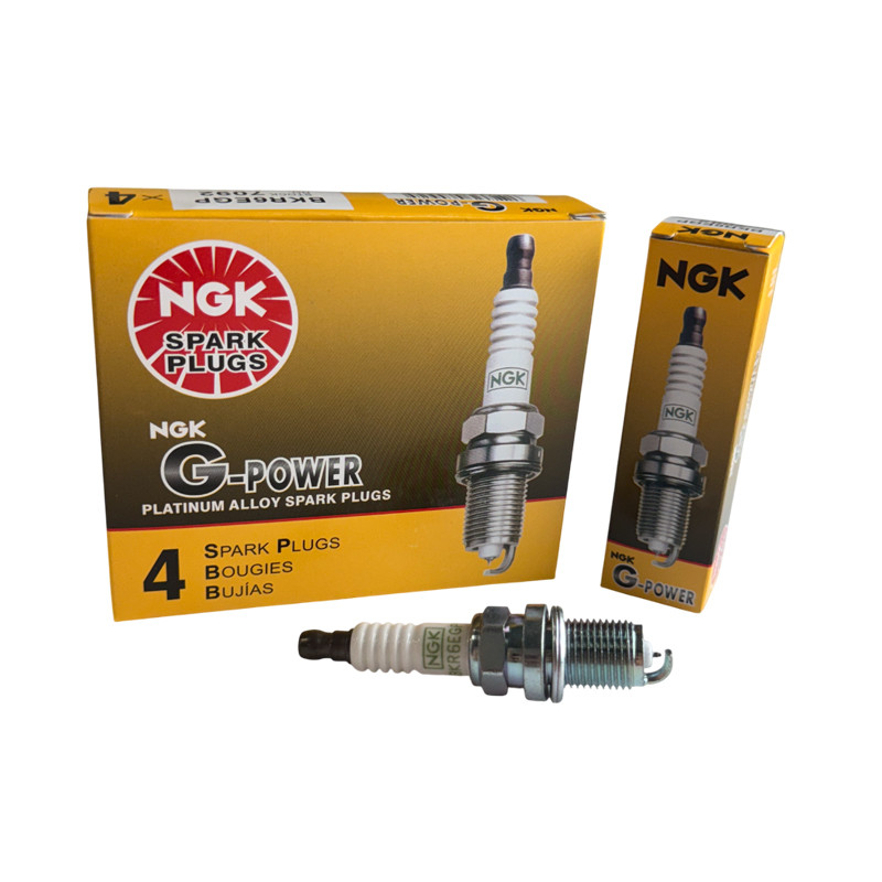شمع خودرو ان جی کی مدل BKR6EGP_7092 پایه کوتاه مناسب برای دنا بسته 4 عددی