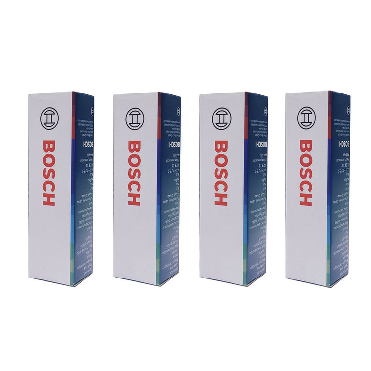 شمع خودرو بوش مدل تک پلاتین پایه کوتاه کد FR7DC (+8) CHINA بسته 4 عددی