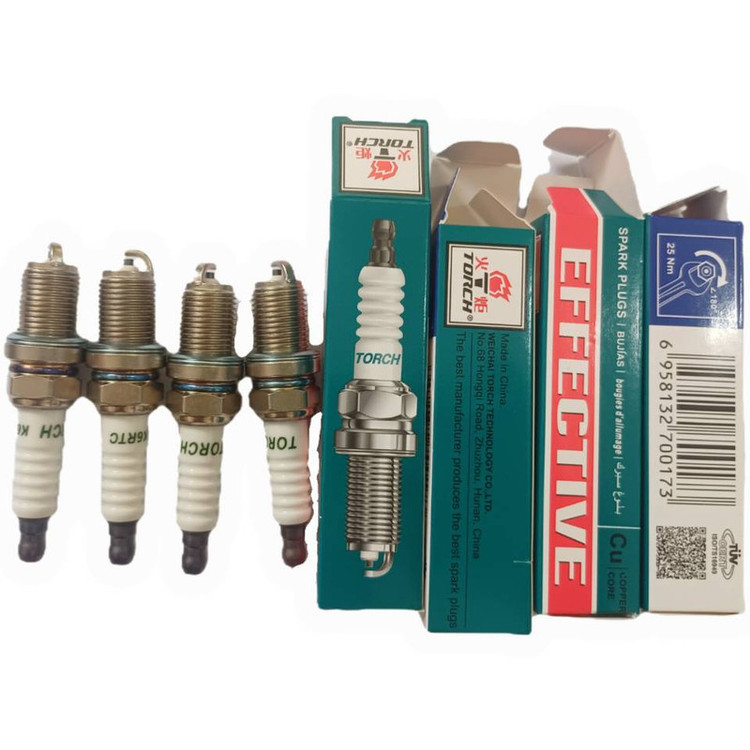 شمع خودرو تورچ مدل KR6TC پایه کوتاه مناسب برای پژو 405 بسته 4 عددی