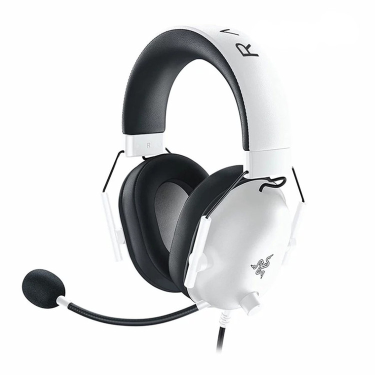 هدست گیمینگ بلوتوثی ریزر مدل BlackShark V2 X با نویز کنسلینگ بدنه، نویز کنسلینگ میکروفون (ENC)، اتصال از طریق جک 3.5 میلیمتری، دارای صدای فراگیر 7.1 کاناله، دارای تکنولوژی صدای 360 درجه