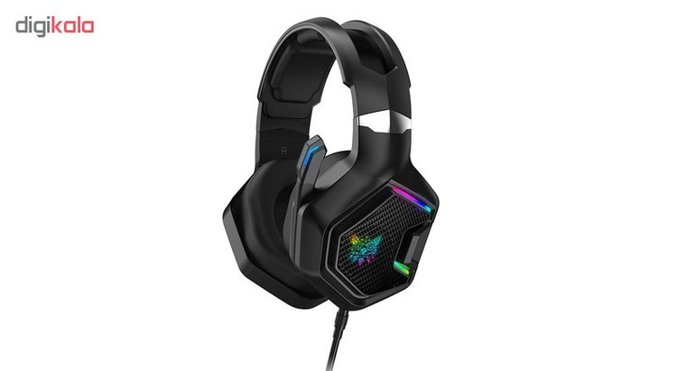 هدست گیمینگ اونیکوما مدل K10 Pro بدون قابلیت نویز کنسلینگ، جک 3.5 میلیمتری، دارای نورپردازی RGB، کاپهای تهیه شده از مموری فوم، پاسخ فرکانسی 20-20000 هرتز، قطر درایور 50 میلیمتر