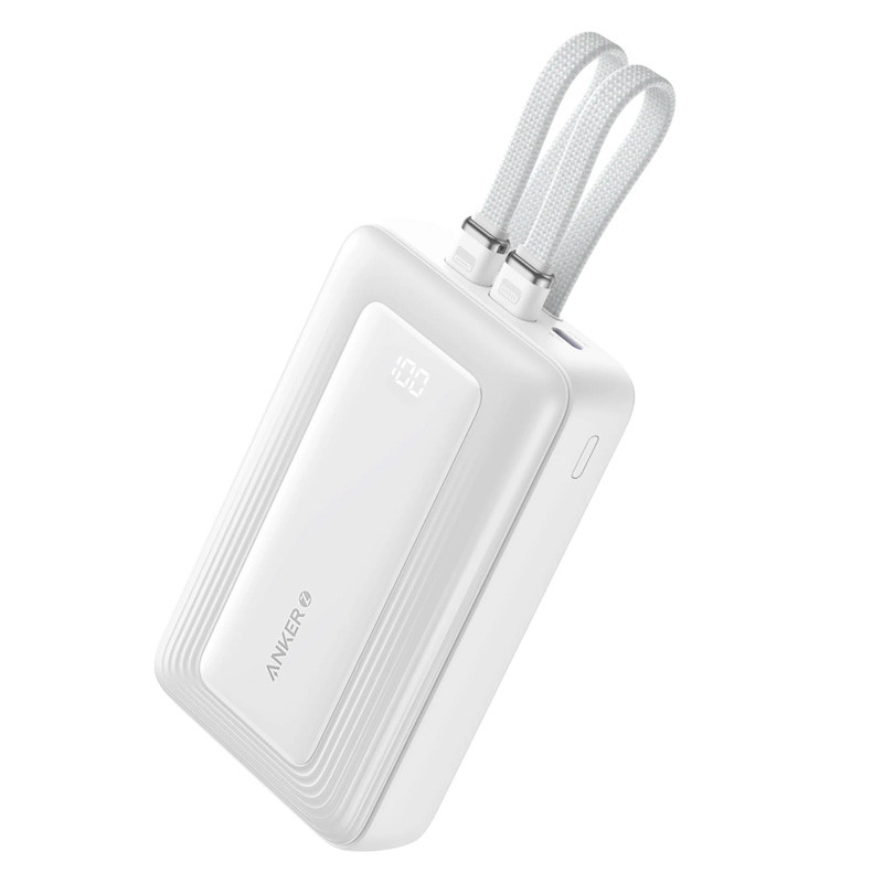 پاوربانک انکر مدل A1681 ظرفیت 20000 میلی آمپر ساعت به همراه کابل لایتنیگ و کابل USB Type-C