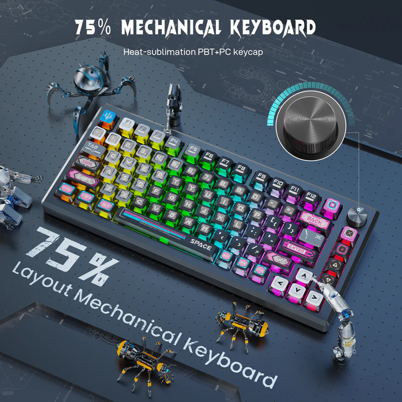 کیبورد گیمینگ ردراگون مدل K732MC-RGB-PRO