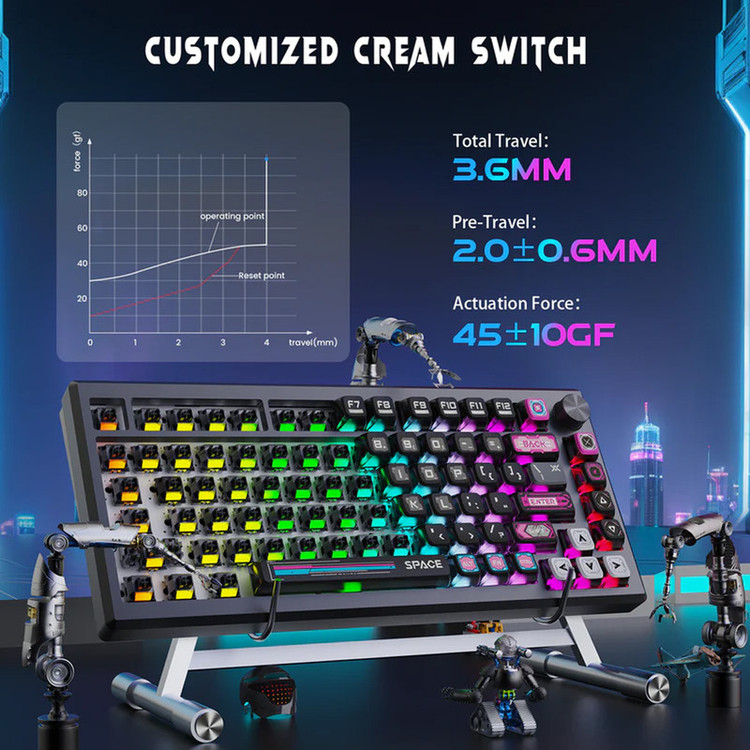 کیبورد گیمینگ ردراگون مدل K732MC-RGB-PRO