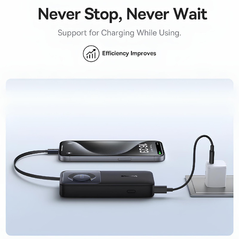 پاوربانک بیسوس مدل Free2Pull 65W ظرفیت 20000 میلی آمپر ساعت به همراه کابل USB-C