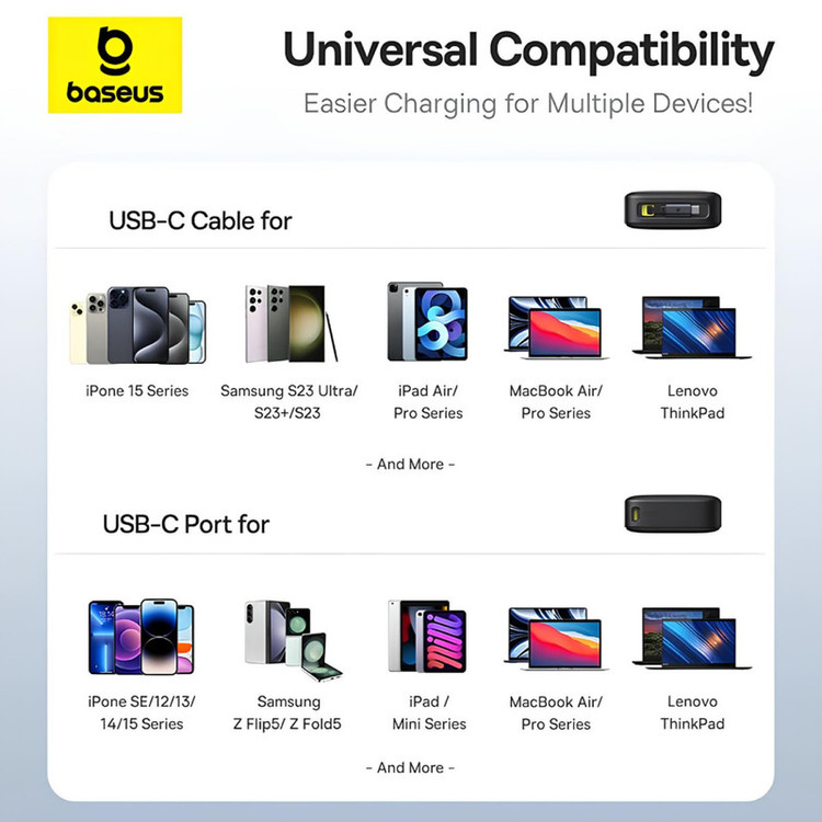 پاوربانک بیسوس مدل Free2Pull 65W ظرفیت 20000 میلی آمپر ساعت به همراه کابل USB-C