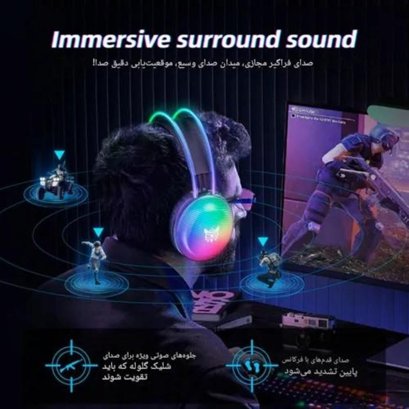 هدست RGB گیمینگ اونیکوما مدل X29