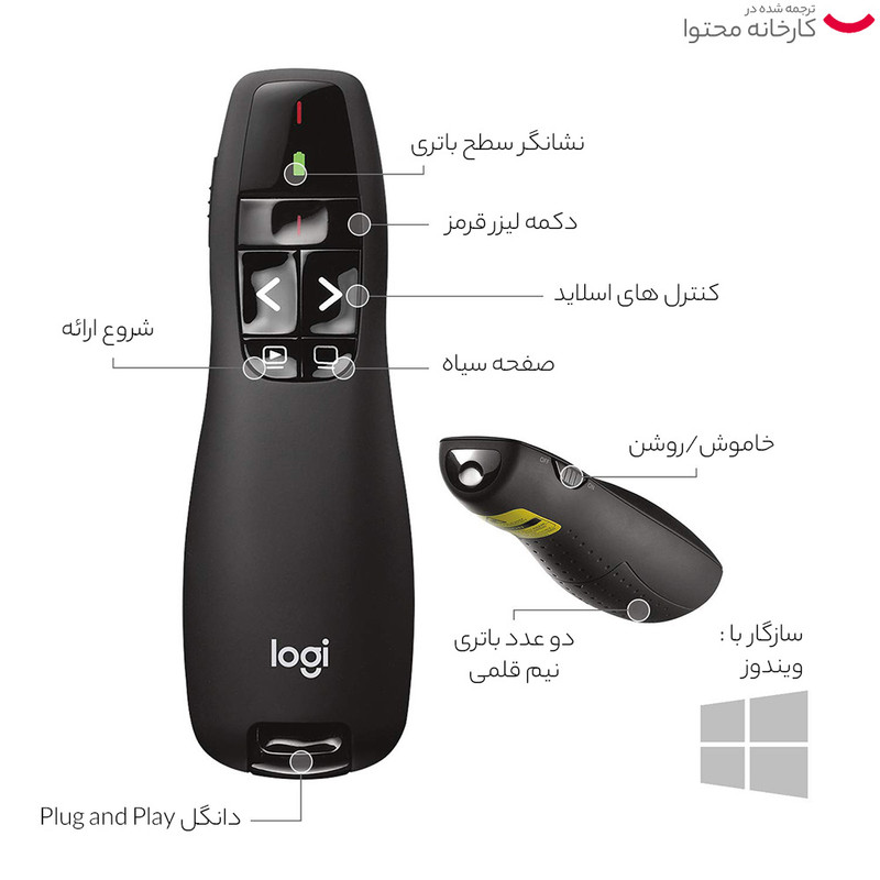 پرزنتر بیسیم لاجیتک R400