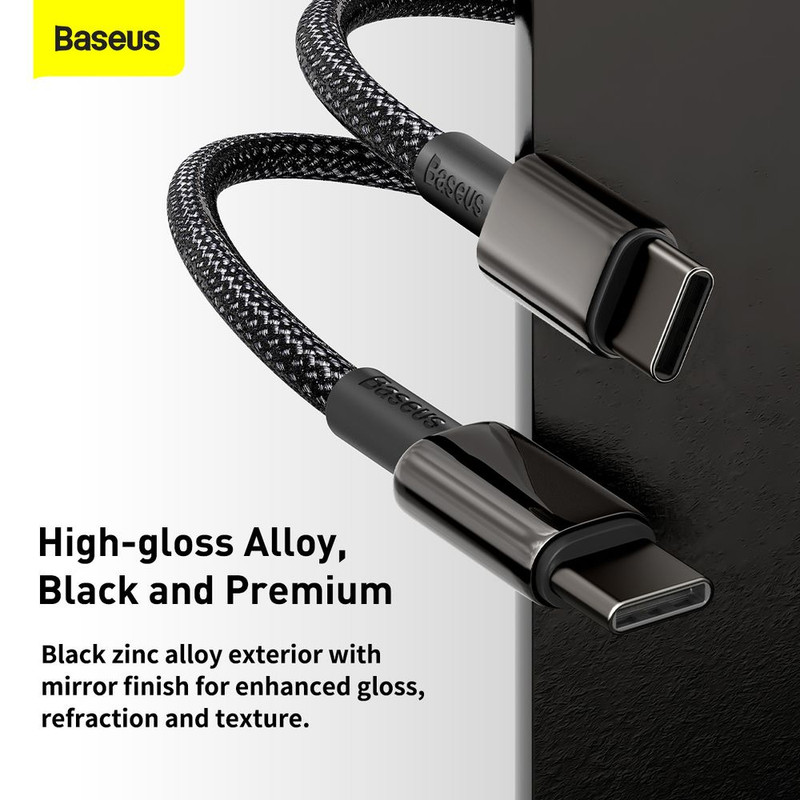 کابل تبدیل USB-C باسئوس مدل Tungsten طول 1 متر