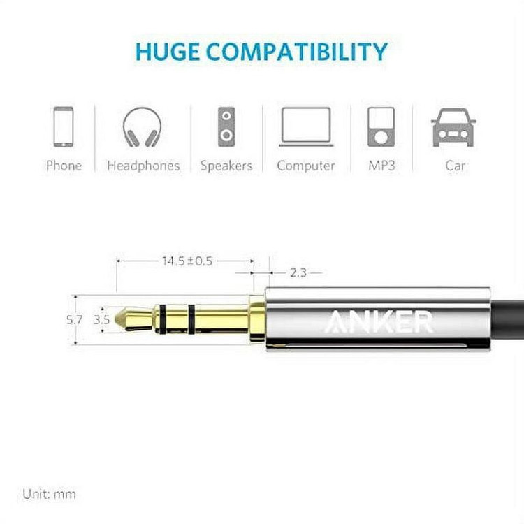کابل AUX انکر مدل A7123H12 طول 1.2 متر