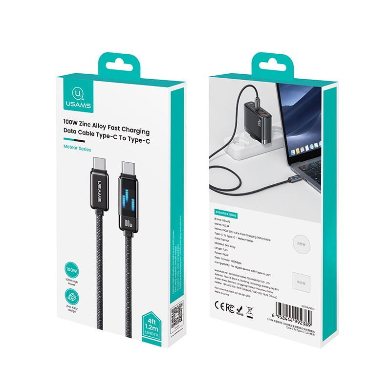 کابل USB-C یوسمز مدل sj744 طول 1.2 متر