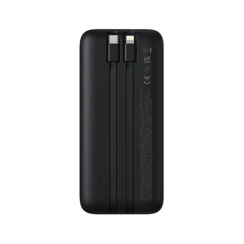 پاوربانک 22.5 وات بیسوس مدل LIPOW PPJP312 ظرفیت 20000 میلی آمپر ساعت به همراه کابل usb-c و لایتنینگ