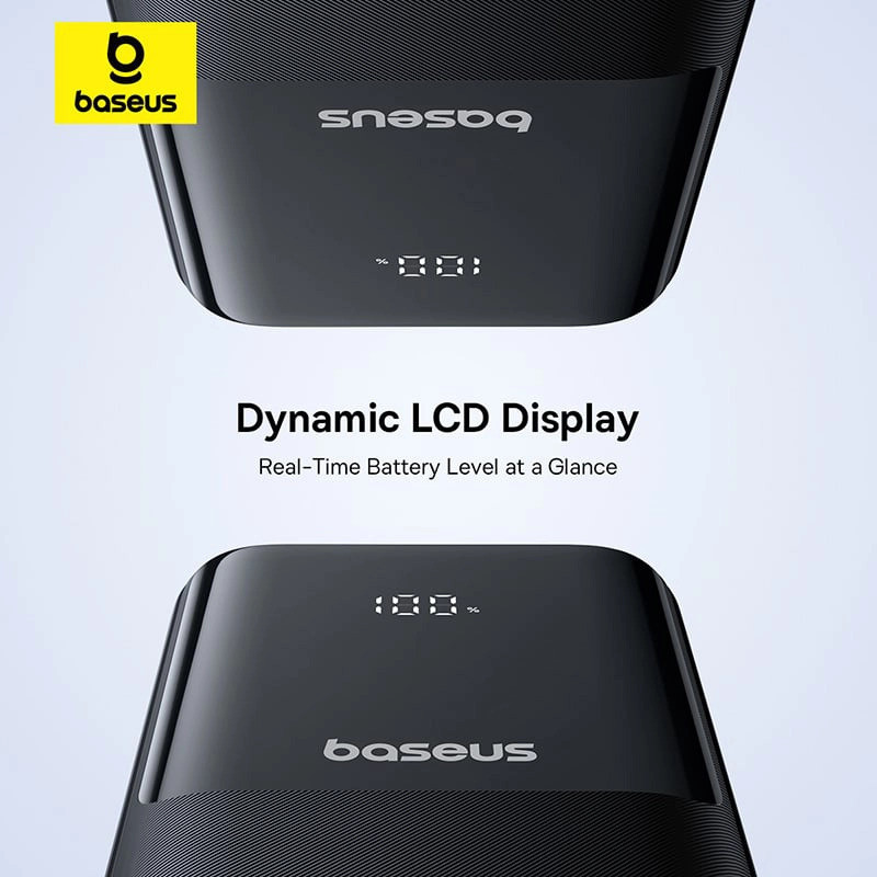 پاوربانک 22.5 وات بیسوس مدل LIPOW PPJP312 ظرفیت 20000 میلی آمپر ساعت به همراه کابل usb-c و لایتنینگ