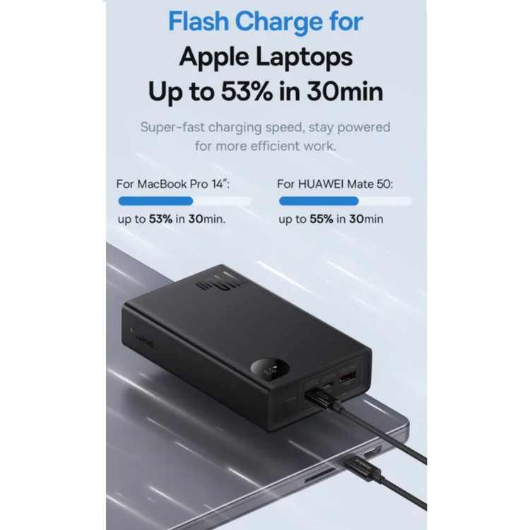 پاوربانک بیسوس مدل Adaman 140W ظرفیت 24000 میلی آمپر ساعت