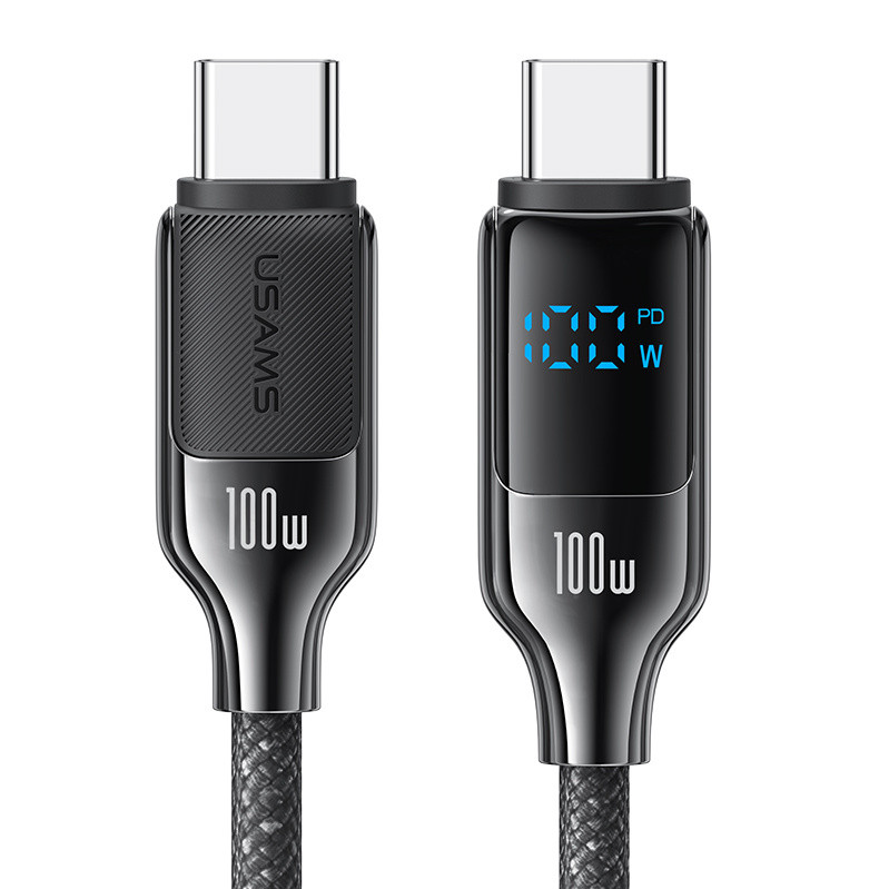 کابل تبدیل USB-C یوسمز 100 وات مدل HX Series طول 1.2 متر