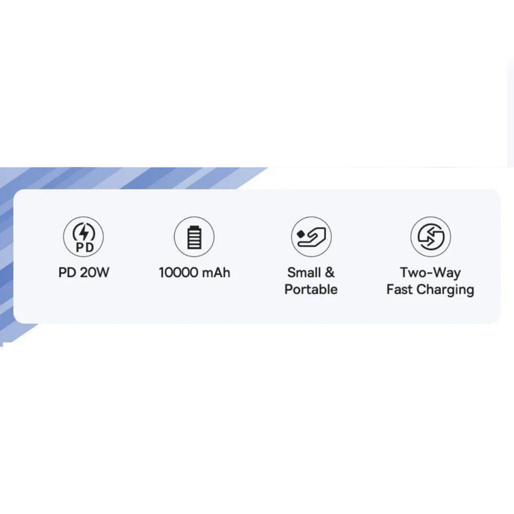 پاوربانک بیسوس مدل PicoGo 20W ظرفیت 10000 میلی آمپر ساعت