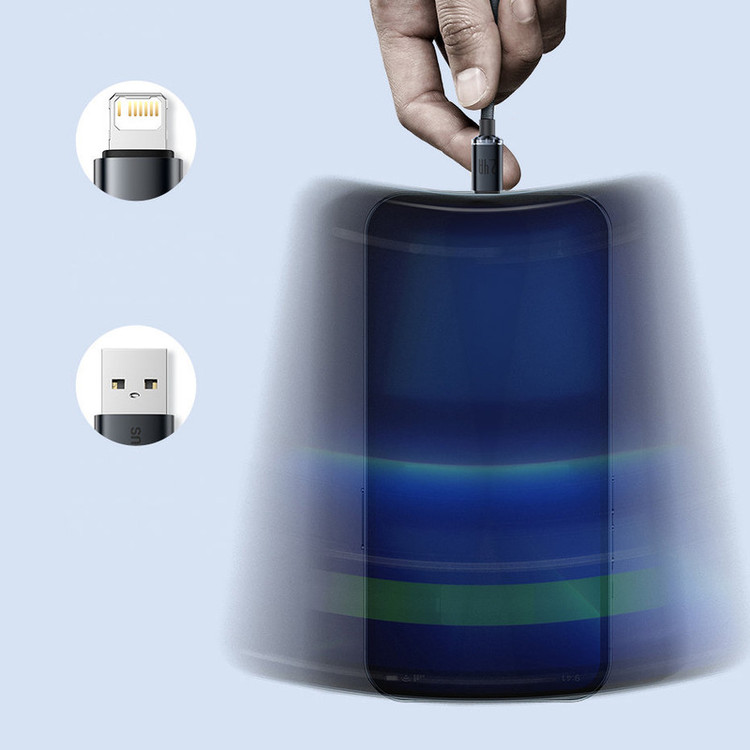 کابل تبدیل USB به لایتنینگ باسئوس مدل CAJY0001 طول 2 متر
