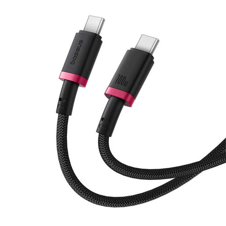 کابل USB-C بیسوس مدل p10377803u01-01 100W طول 1 متر