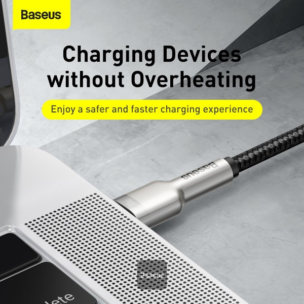 کابل تبدیل USB-C باسئوس مدل Cafule Series Metal Data Cable (100W) طول 1 متر
