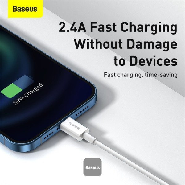 کابل تبدیل USB به لایتنینگ باسئوس مدل CALYS-A طول 1 متر