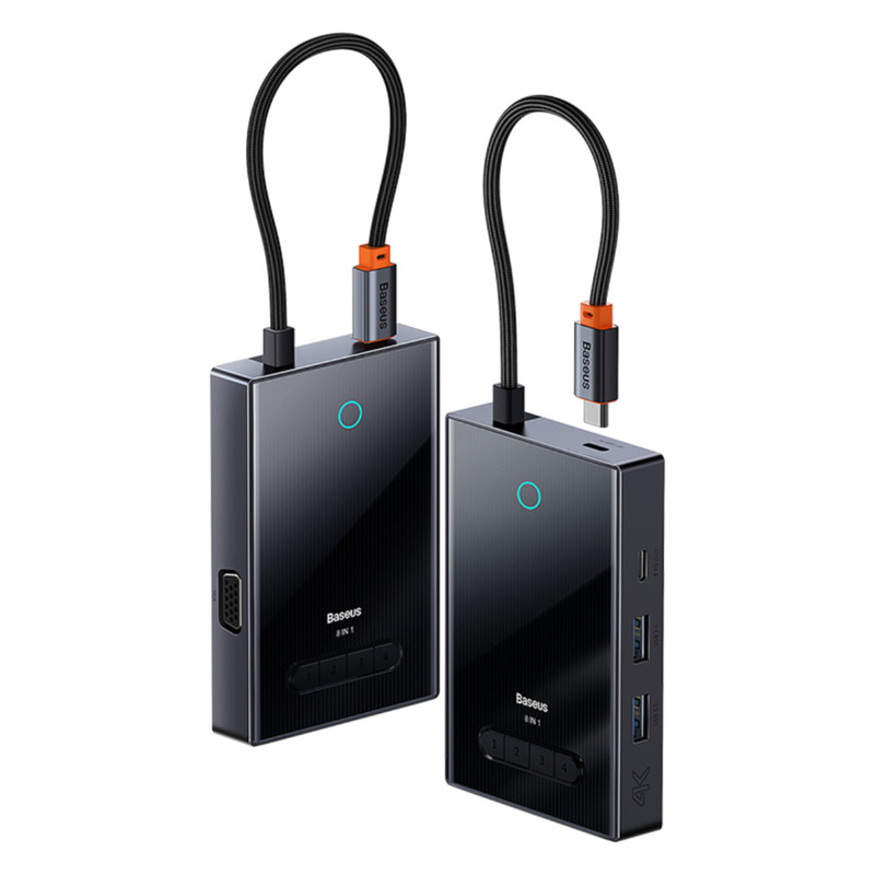 هاب 8 پورت USB-C باسئوس مدل BS-OH082 WKYY030413