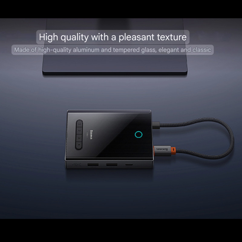 هاب 8 پورت USB-C باسئوس مدل BS-OH082 WKYY030413