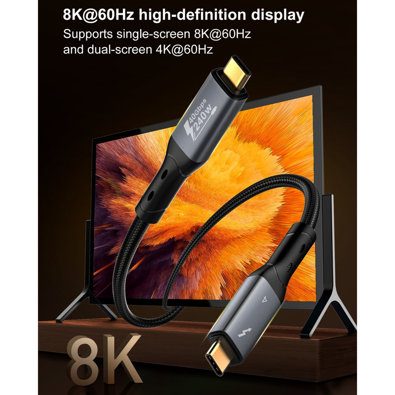 کابل USB-C الدینیو مدل 240W طول 0.5 متر