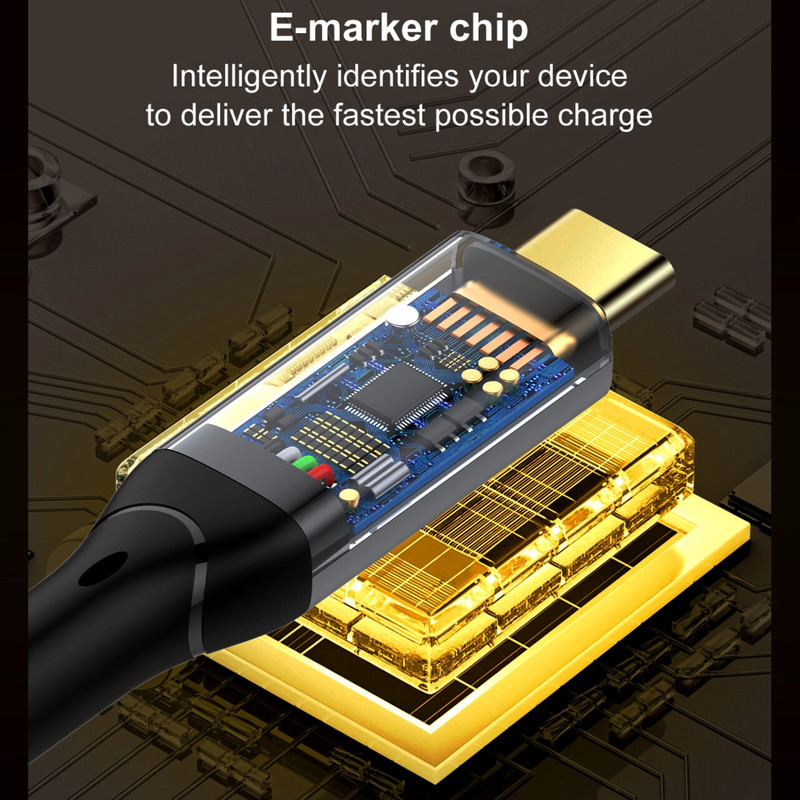 کابل USB-C الدینیو مدل 240W طول 0.5 متر