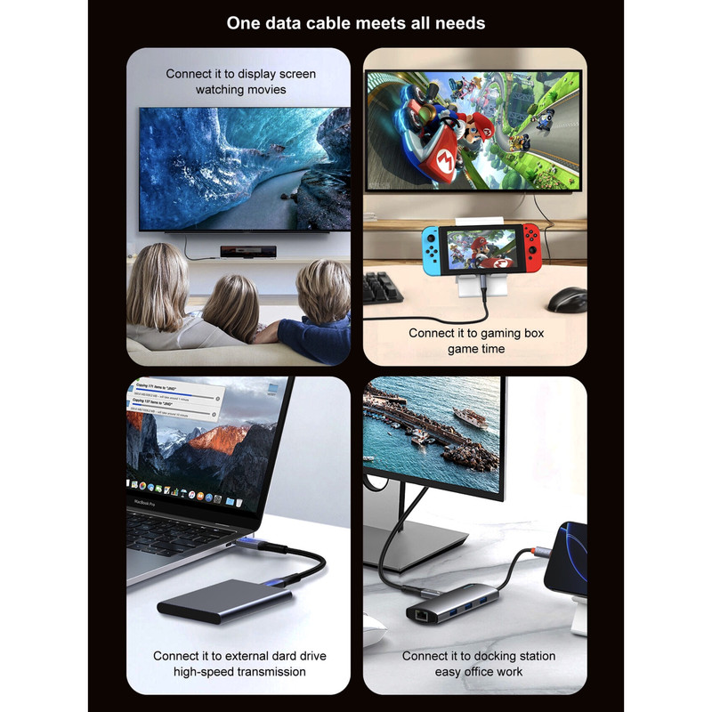 کابل USB-C الدینیو مدل 240W طول 0.5 متر