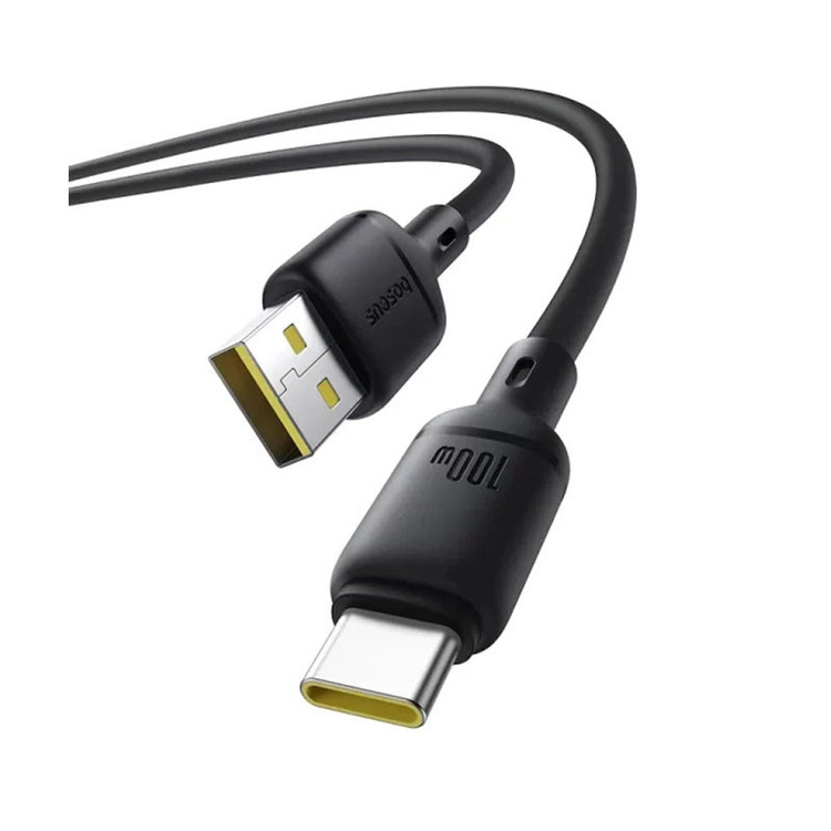 کابل تبدیل USB-A به USB-C بیسوس مدل Silky P10377703113-01 طول 2 متر