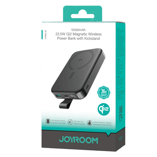 پاوربانک جویروم مدل JR-PBM11 ظرفیت 10000 میلی آمپرساعت