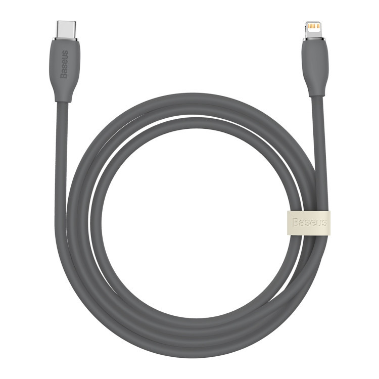 کابل تبدیل لایتنینگ به USB-C باسئوس مدل Jelly Liquid Silica Gel طول 2 متر