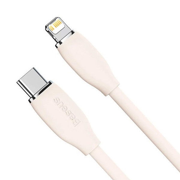 کابل تبدیل لایتنینگ به USB-C باسئوس مدل Jelly Liquid Silica Gel طول 2 متر