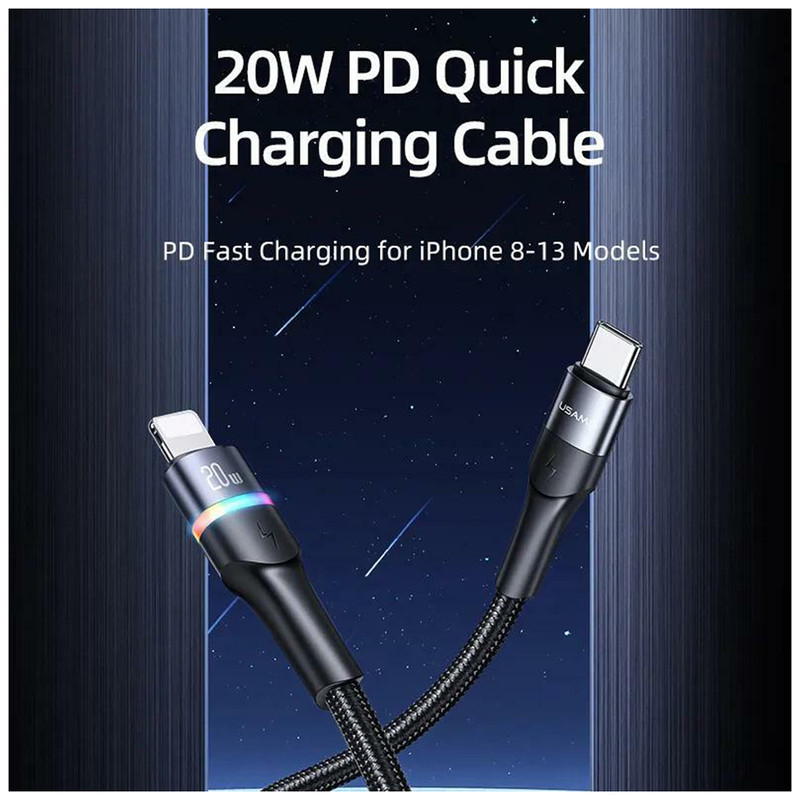 کابل تبدیل USB-C یوسمز مدل US-SJ537 طول 1.2 متر