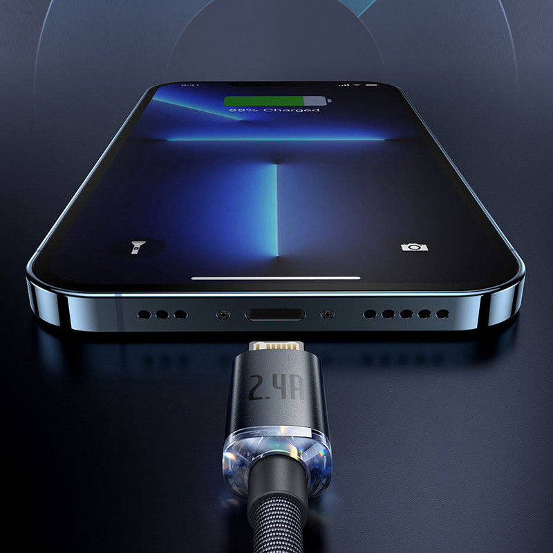 کابل USB به لایتنینگ بیسوس مدل CAJY000101-HIGH CURRENT طول 2 متر