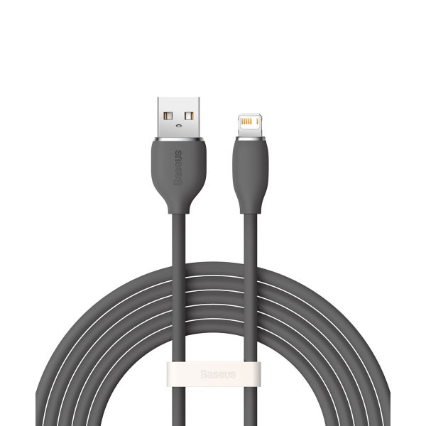 کابل تبدیل USB به لایتنینگ باسئوس مدل Jelly Liquid Silica Gel CAGD000101 طول 2 متر
