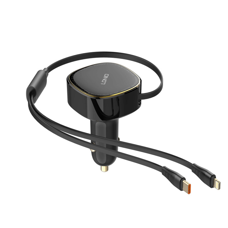شارژر فندکی 30 وات الدینیو مدل c107