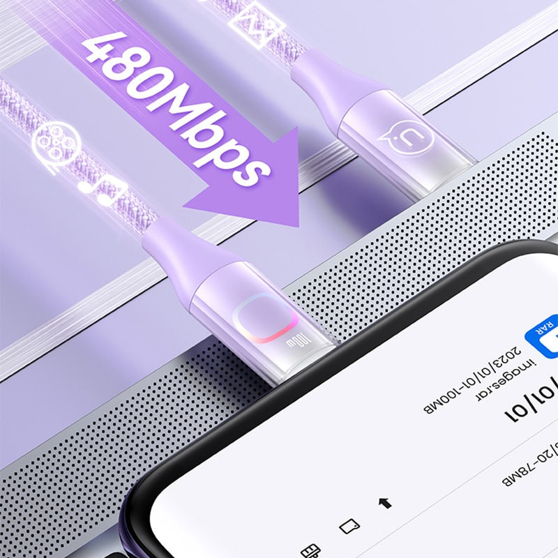 کابل USB-C یوسمز مدل SJ640 طول 1.2 متر