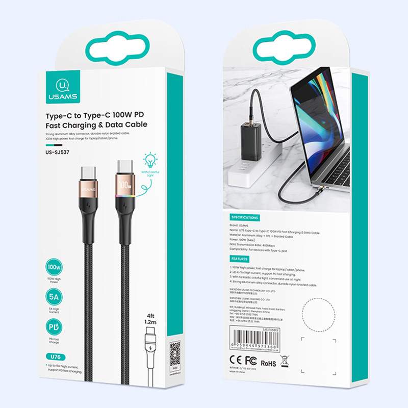 کابل Usb-c یوسمز مدل SJ537 طول 1.2 متر