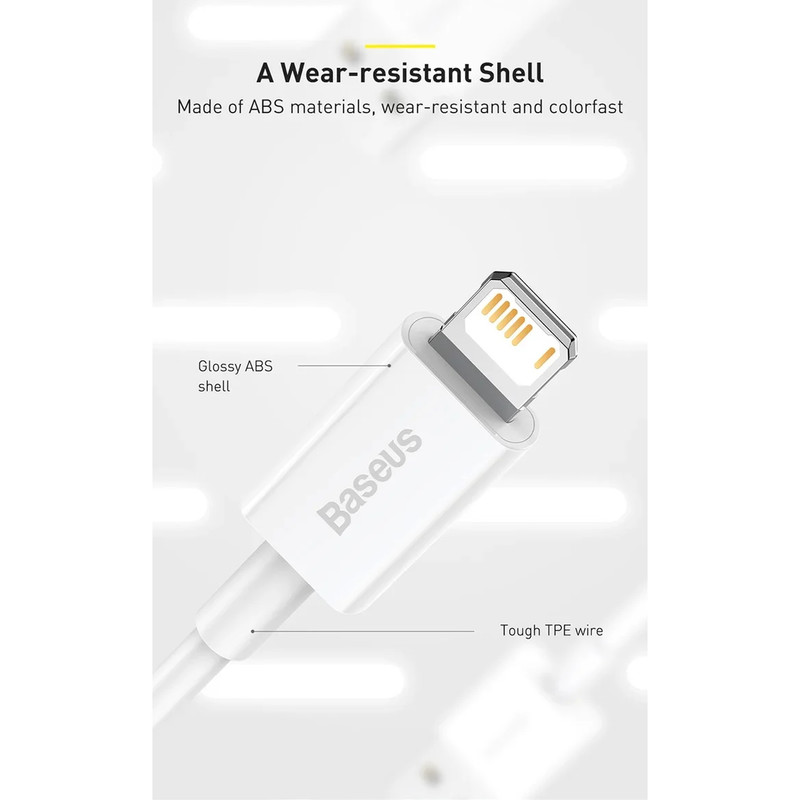 کابل تبدیل usb به لایتنینگ بیسوس مدل CALYS-A طول 1 متر
