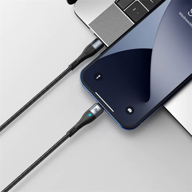 کابل تبدیل USB-C به لایتنینگ باسئوس مدل CATLXC طول 1 متر